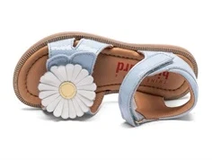 Bisgaard Roberta sandal lyseblå med blomst- lavet i samarbjede med Trine Kjær